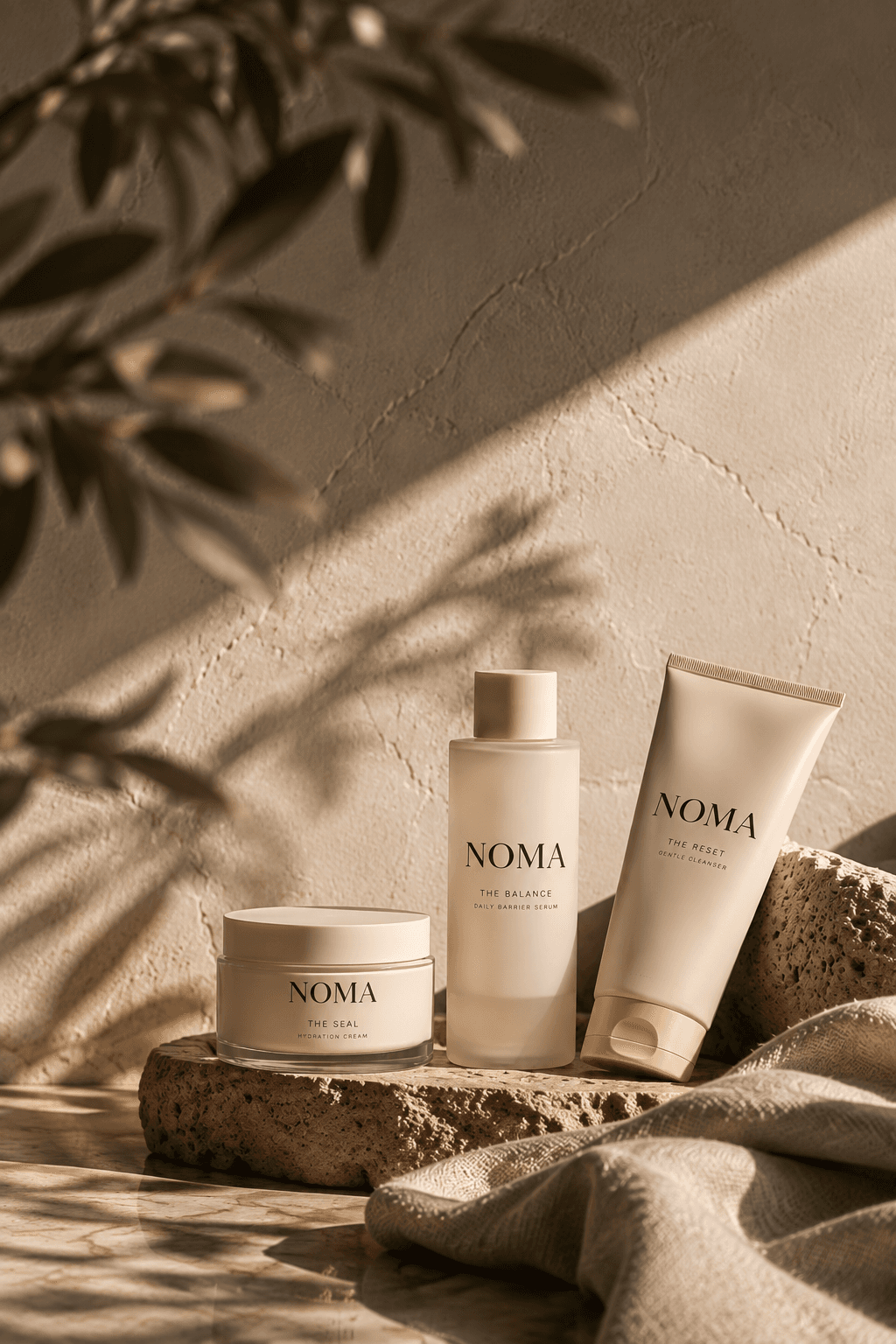 The NOMA routine — The Seal, The Balance and The Reset on stone
